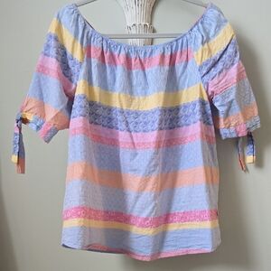 Milano Multicolor Off-Shoulder Blouse